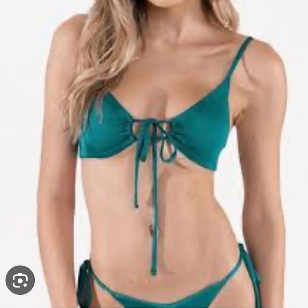 One One Teal Bikini Set